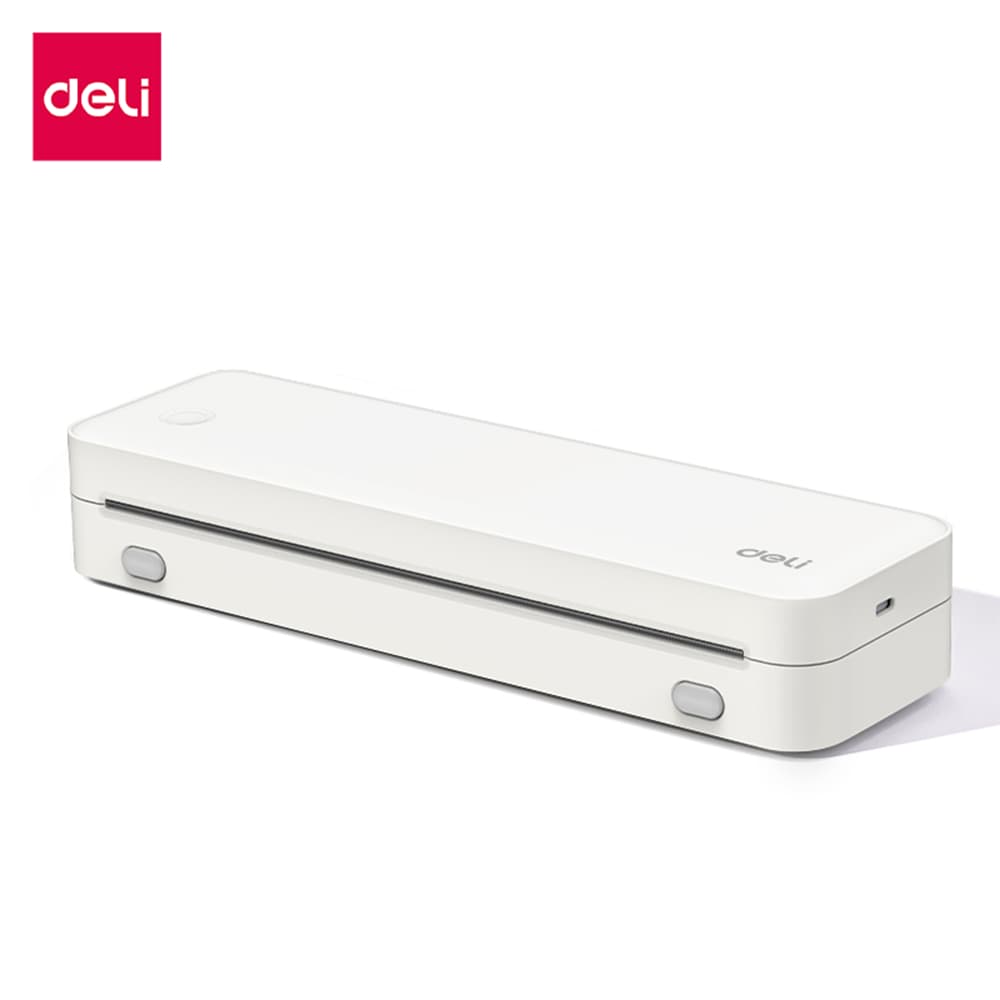 Deli เครื่องพิมพ์ เครื่องพิมพ์พกพา ขนาดA4 เชื่อมผ่านบลูทูธ รองรับได้ทั้ง IOS,PC ใช้งานสะดวก Printer
