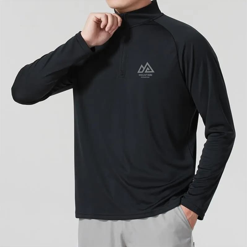 เสื้อ UPF50+ออกกําลังกาย นุ่มสบาย อบอุ่น ระบายอากาศดี เหมาะสําหรับออกกําลังกายตอนเช้าและเย็น เนื้อผ้าเบาบาง