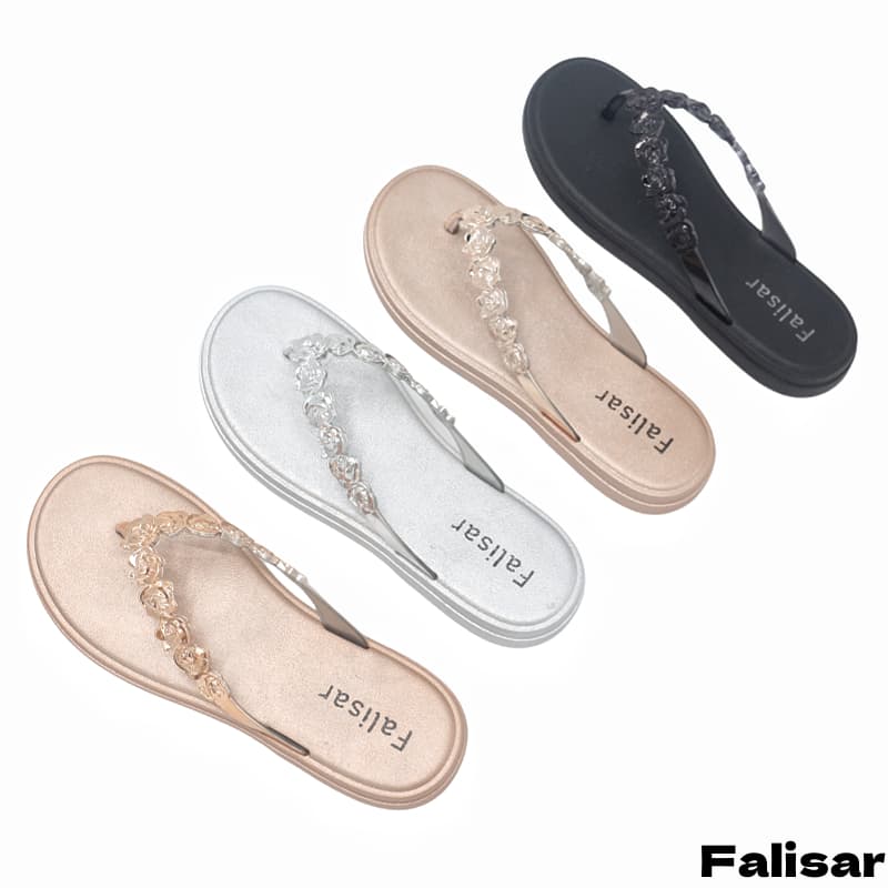 รองเท้าแตะผู้หญิง Falisar 2503-B กันน้ําชั้นดี กันลื่นสูงสุด สไตล์เกาหลี นุ่มเป็นพิเศษไซส์36-41