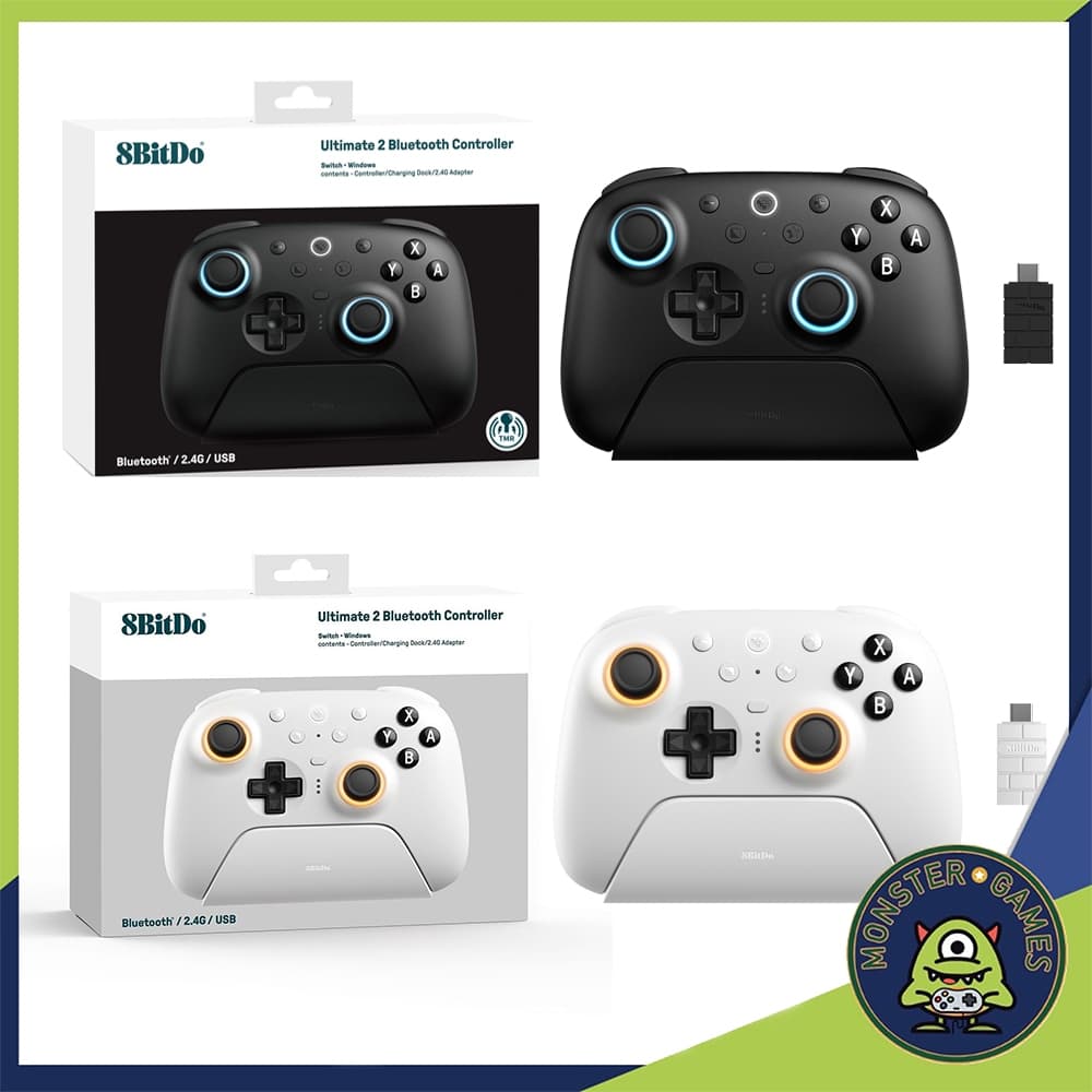 8BitDo Ultimate 2 80ND Bluetooth&2.4G Controller for Nintendo Switch, Windows PC with TMR Joysticks