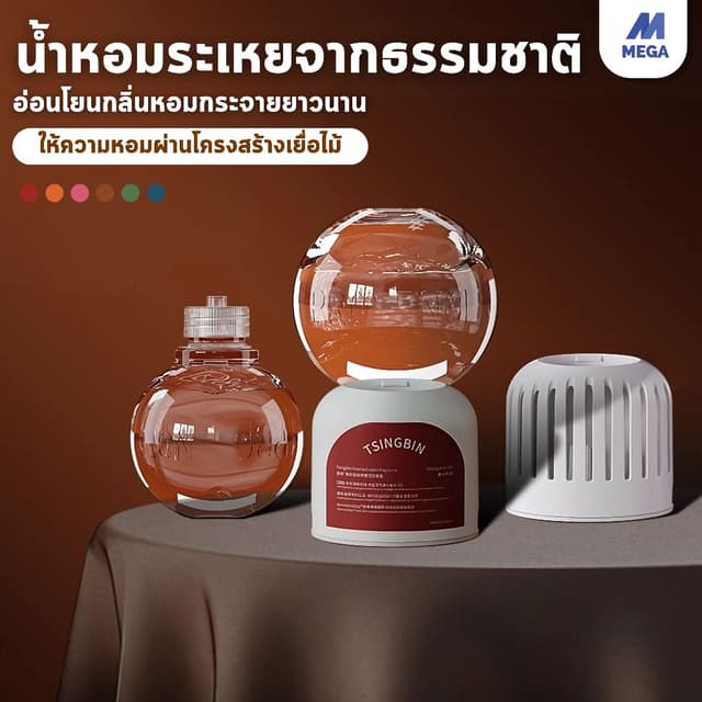 อโรมาเธอราพี น้ําหอมห้อง 350ml ฟอกอากาศ น้ํามันหอมระเหยจากพืชธรรมชาติ ตัวกระจายแสง 360° หัวกลับด้าน…