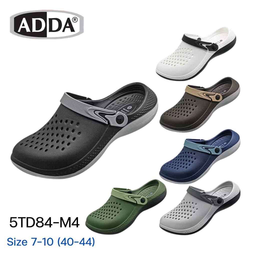 รองเท้าแตะ รองเท้าลําลอง สําหรับผู้ชาย ADDA 2density แบบสวมหัวโต รุ่น 5TD84M4 (ไซส์ 7-10)