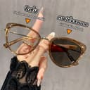 แว่นสายตาสั้นเลนส์ออโตเมติก แว่นกรองแสง ออกแดดเปลี่ยนสี UV400 ผญ Super Auto Blue Lens กันUV99% Computer…