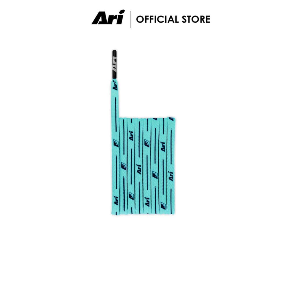 ARI COLORFUL SHOELACES - TURQUOISE เชือกรองเท้า อาริ COLORFUL สีฟ้าอ่อน