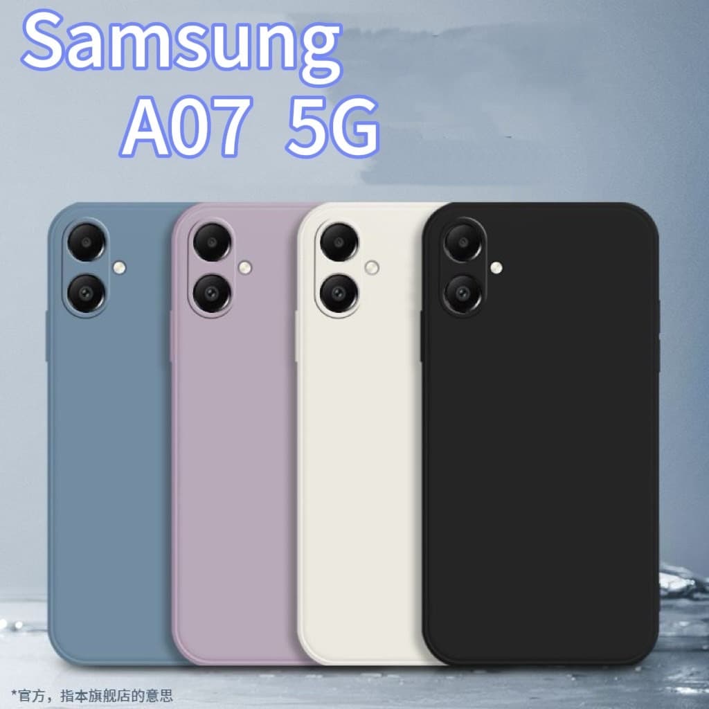 เคส สีพื้น ซิลิโคนนิ่ม สําหรับ SAMSUNG A07 A08 A57 A37 A06 A05 A04 A03 A56 A36 A16 A26 A17 A18 กันกระแทก…
