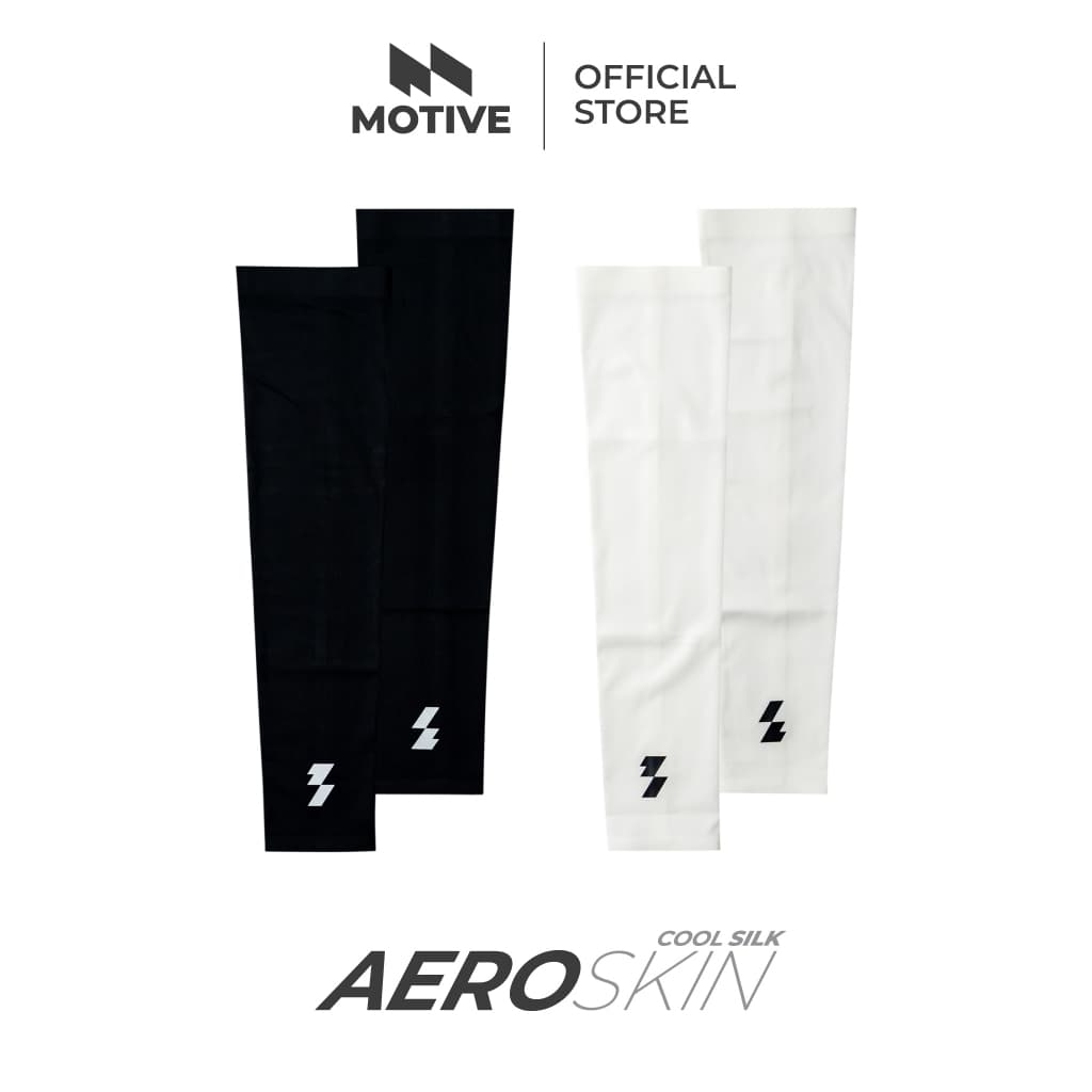 MOTIVE ปลอกแขน Arm Sleeves รุ่น AeroSkin Cool Silk ปลอกแขนกันแดด ปลอกแขนวิ่ง ไร้รอยต่อ