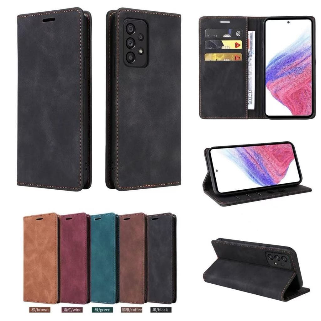 เคสฝาพับหนัง สําหรับ Samsung A23 A53 A73 A52 A52S A33 A32 A32 4G A13 4G A72 A12 M12 A02 M02 A03 A02S A03S…