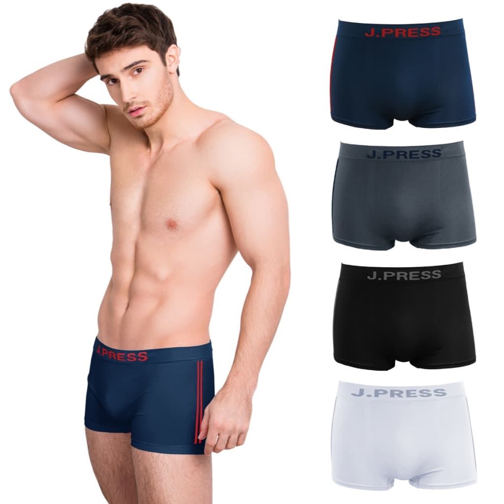J.Press กางเกงในชาย ขาสั้น Seamless เจเพรส รุ่น 8216 บรรจุ 1 ตัว/แพ็ค (มีให้เลือก 4 สี)