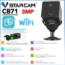 Vstarcam รุ่น CB71 กล้องวงจรปิด Mini ความคมชัด 3.0MP พกพาได้ มีแบตเตอรี่ในตัว สีดํา By detect cameras