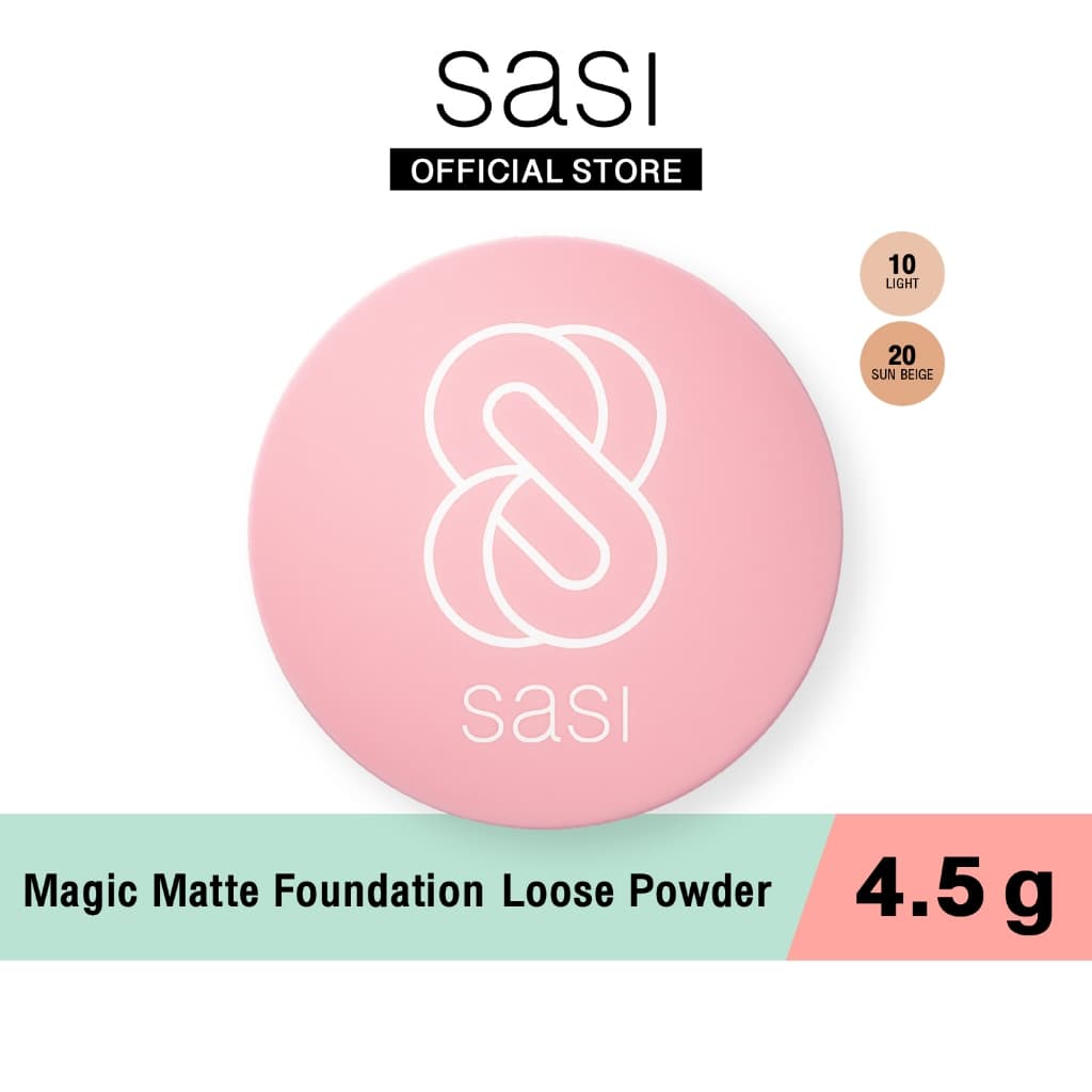 sasi เมจิก แมท ฟาวน์เดชั่น ลูส พาวเดอร์ Magic Matte Foundation Loose Powder 4.5g