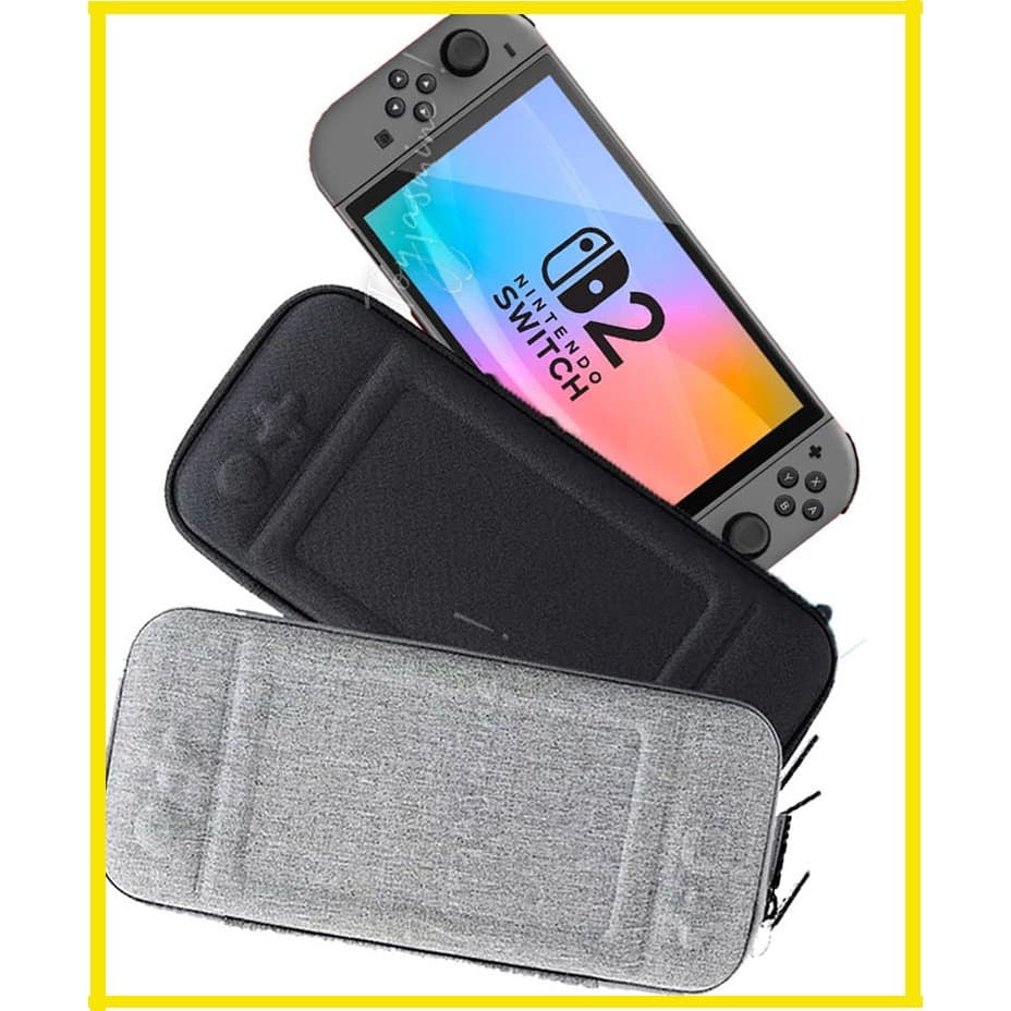 Nintendo Switch2 กระเป๋าเก็บของ คอนโซลเกมSW2กระเป๋าแข็งป้องกัน EVAต้วกระเป๋าด้านในเป็นผ้ากํามะหยี่ช่วยป้องกันไ…