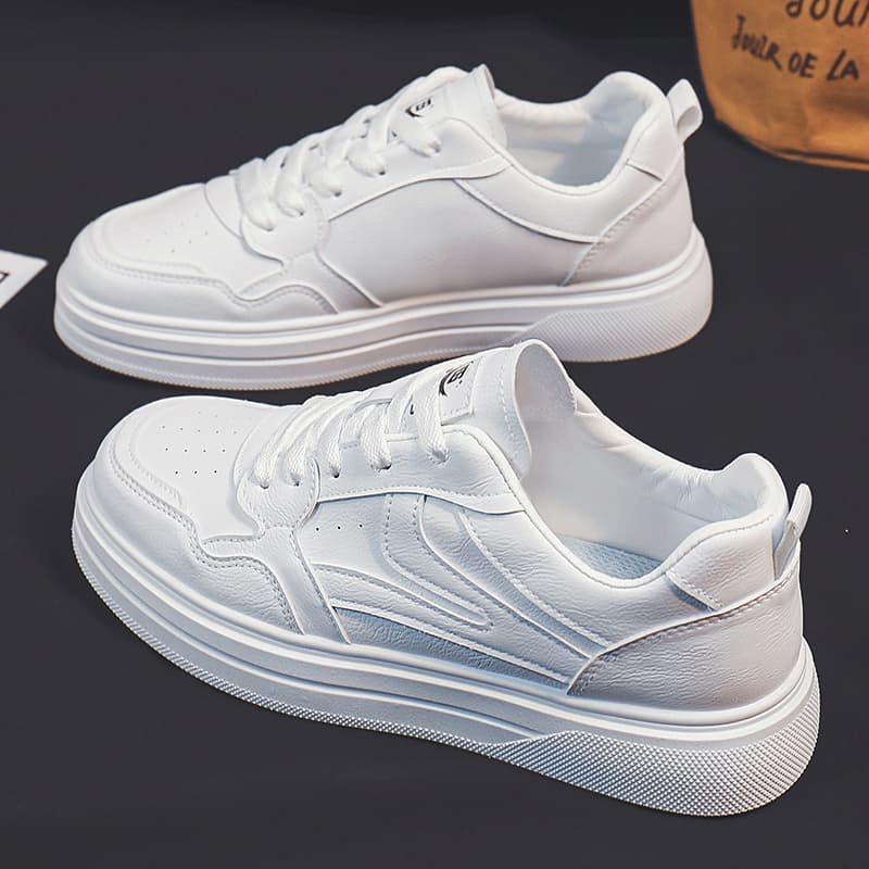 Kawaya จึ้งเกินต้าน!รองเท้าผ้าใบแฟชั่น ทรงสปอร์ต ขอบหนังPU คุณภาพดี ทนทาน ทําความสะอาดง่าย สีสวย ใส่ได้ทุก