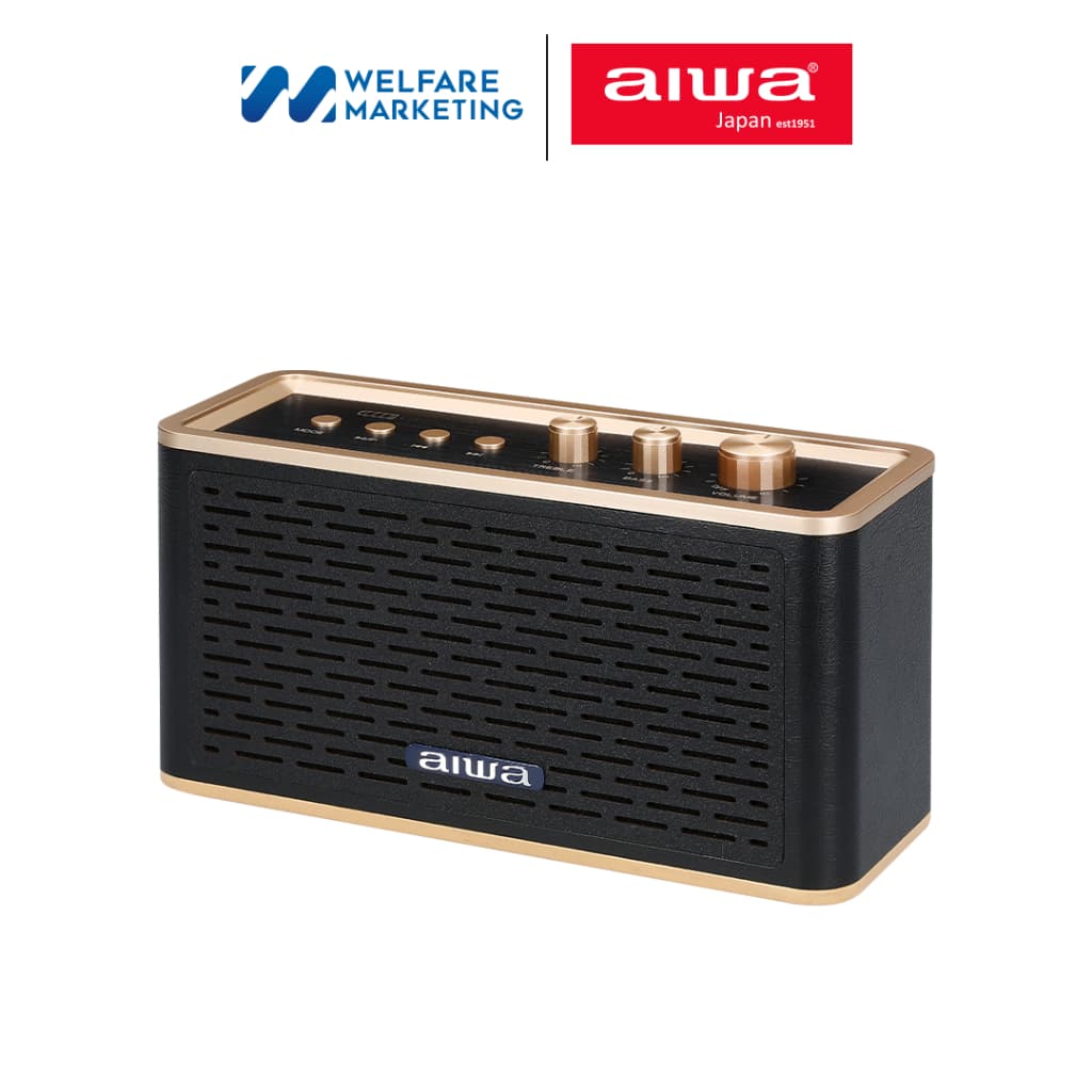 AIWA Retro GO (Gen II) Bluetooth Speaker ลําโพงบลูทูธพกพา BASS++