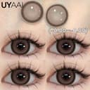 เลนส์รายเดือน UYAAI×FRESHLADY Lulu Series| Snow Ball Brown&Gray สีธรรมชาติ เหมาะสําหรับผู้เริ่มต้น14.5mm…
