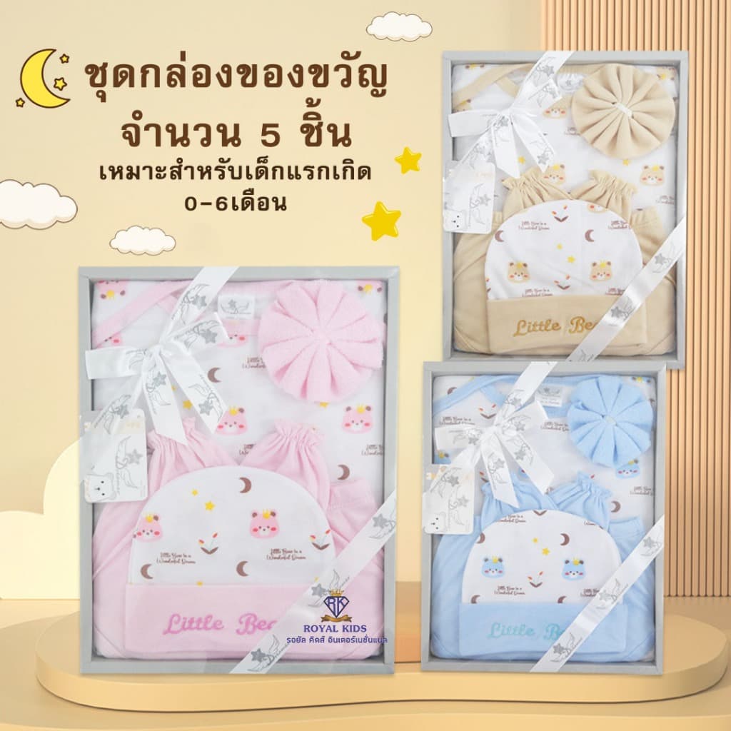 Fairy kids ชุดเซ็ทเด็กอ่อน Gift Set Baby ชุดกล่องของขวัญ ชุดเตรียมคลอด ของขวัญคุณแม่ ชุดเซ็ตเด็กทารก BP0015