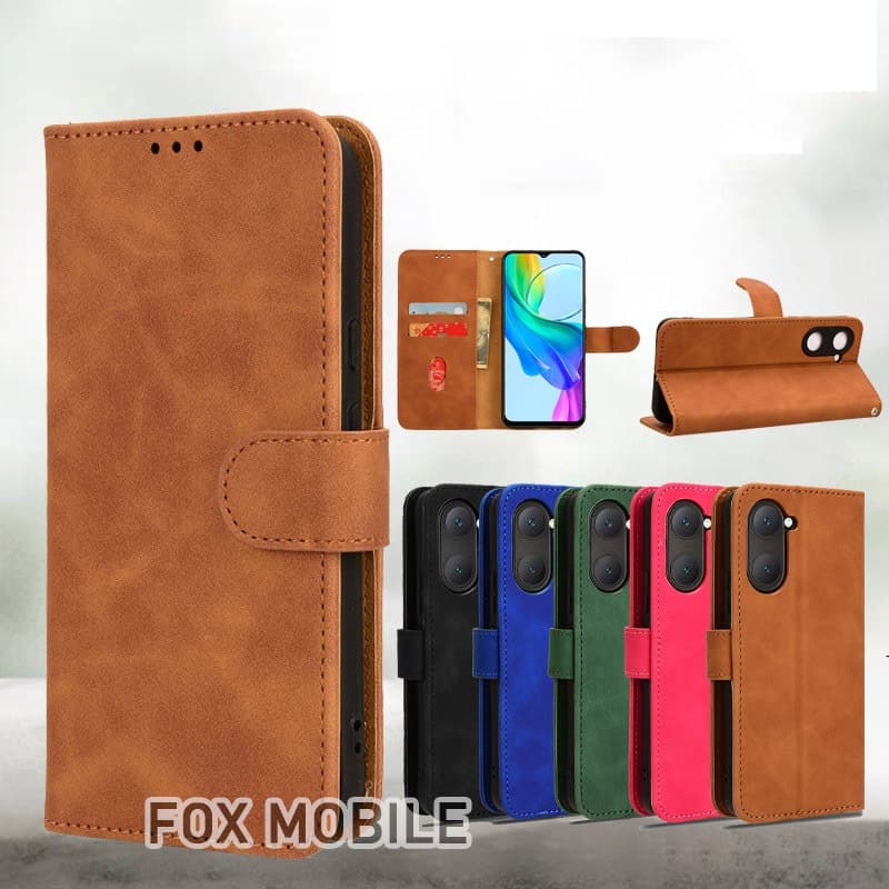 เคสฝาพับ ล็อค แถมสาย สําหรับ VIVO Y05 Y21D Y31 Y03 Y11D Y16 Y22 Y35 Y02 Y02A Y02S Y15S Y01 Y21 Y33S Y20 Y3S…