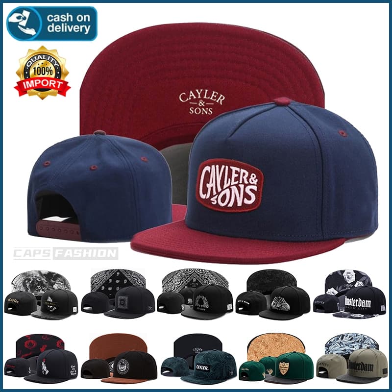 หมวกปีกแบน cayler&sons หมวกฮิปฮอปสําหรับผู้ชายและผู้หญิง ขนาดใหญ่ หมวก หมวกสแน็ปแบ็ค หมวกผู้ชาย หมวกฤดูร้อน