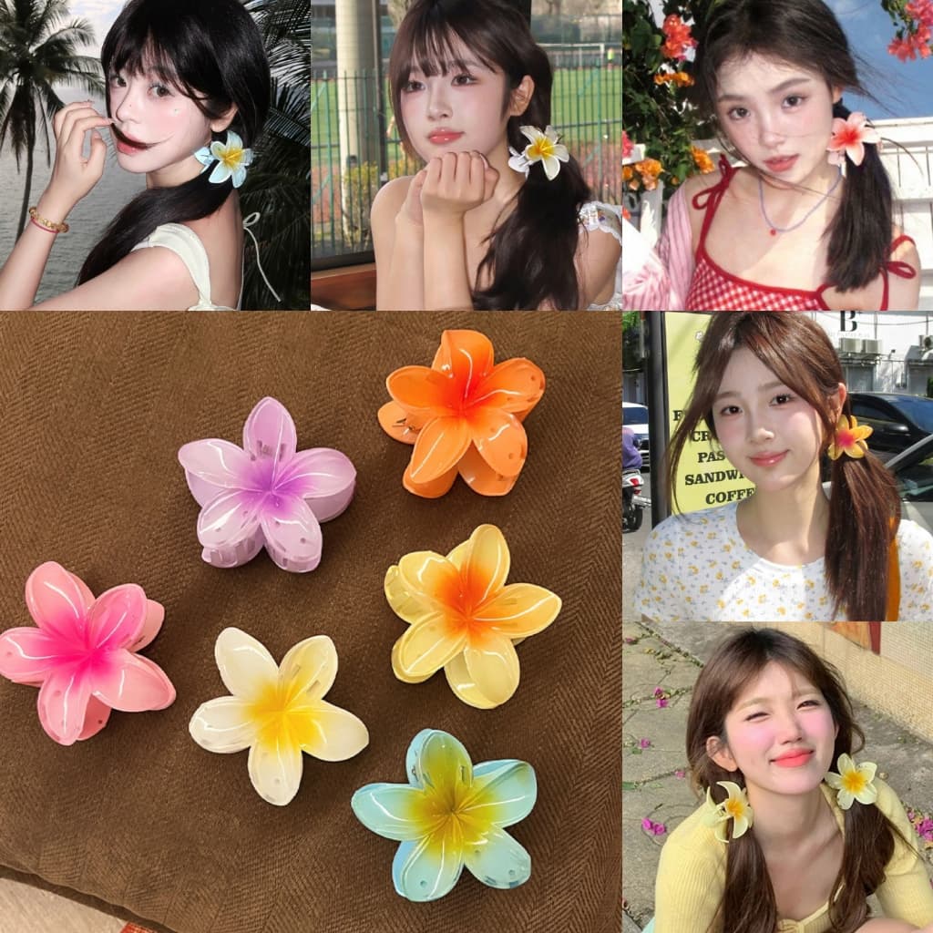 RibbonIsland💐 กิ๊บดอกไม้ คลิปหนีบดอกลีลาวดี🌼 สีสันสดใส หลากสี โดปามีน ไปทะเล พร้อมส่งจากไทย