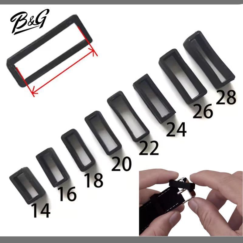 (1 ชิ้น)​ ห่วงรัดสายนาฬิกา ซิลิโคน มีขนาดความกว้างสาย 18 mm, 20 mm, 22 mm 24 mm, 26 mm, 28 mm และ 30 mm…