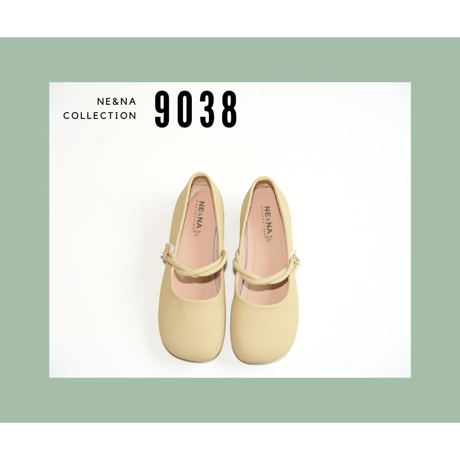 รองเท้าเเฟชั่นผู้หญิงเเบบบัลเล่ต์ส้นเตี้ย No. 9038 NE&NA Collection Shoes