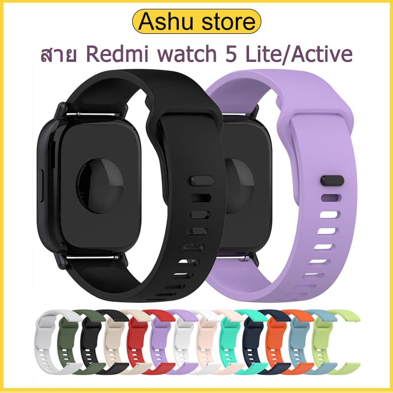 สายรัดซิลิโคนแบบเรียบง่ายสําหรับ Xiaomi Redmi Watch 5 Active / Lite สายรัดทดแทน 22 มม. สายกีฬา