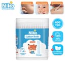 Niko สําลีก้านกระดาษ สําหรับแคะหู หัวเล็ก 200 ก้าน คอตตอนบัตแคะหู
