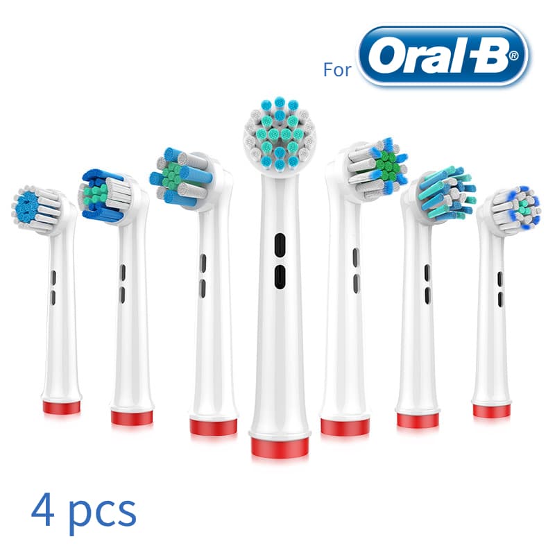 หัวแปรงสีฟันสําหรับแปรงสีฟันไฟฟ้า For Oral-B ทุกรุ่น กล่อง มี 4 ชิ้น หัวแปรงไฟฟ้าแทนที่ รองรับหัวแปรง