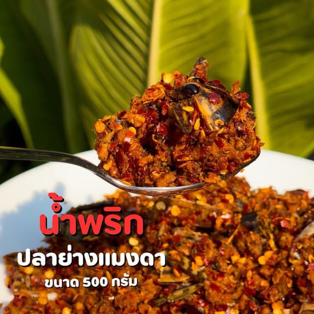 น้ําพริกปลาย่างแมงดาอุทัยธานีครึ่งกิโล