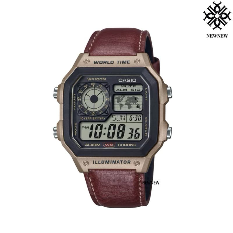 CASIO นาฬิกาข้อมือ AE-1200WHL-5AV ของแท้ประกันศูนย์ 1ปี