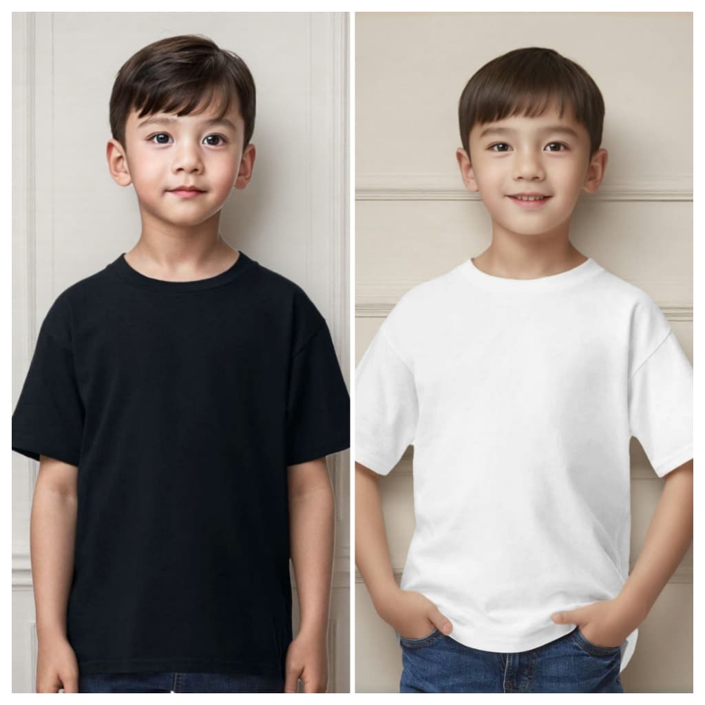 เสื้อยืดเด็กสีพื้น Kids T-Shirtเกรดพรีเมียม ผลิตในไทย ไม่บาง เสื้อเด็ก แขนสั้น คอกลม ผ้านุ่ม สัมผัสเบาสบาย…