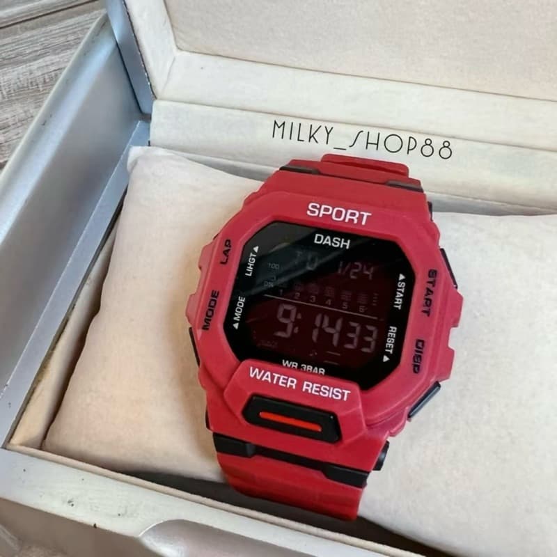 (M25) โปรลดกระหน่ํา นาฬิกา SPORT DASH หน้ายักษ์เล็ก ดิจิตอล กันน้ํา 100% ใส่ได้ทั้ง ชาย- หญิง (17 สี)