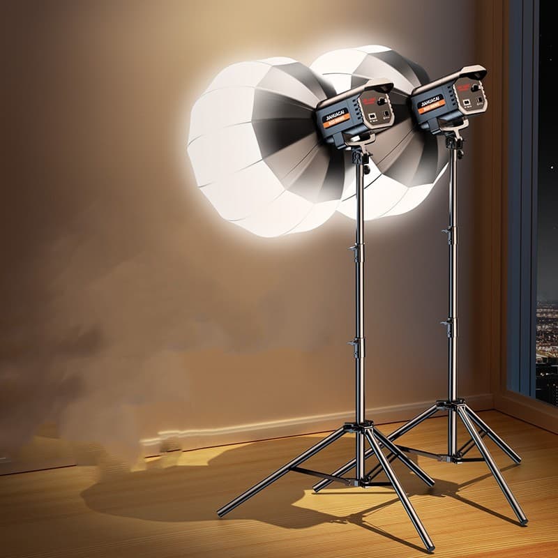 ไฟถ่ายรูป 500W LED ไฟไลฟ์สด ไฟสตูดิโอ with 65cm Lantern Softbox & Stand Studio Live Stream Photo Video… รูปที่ 1