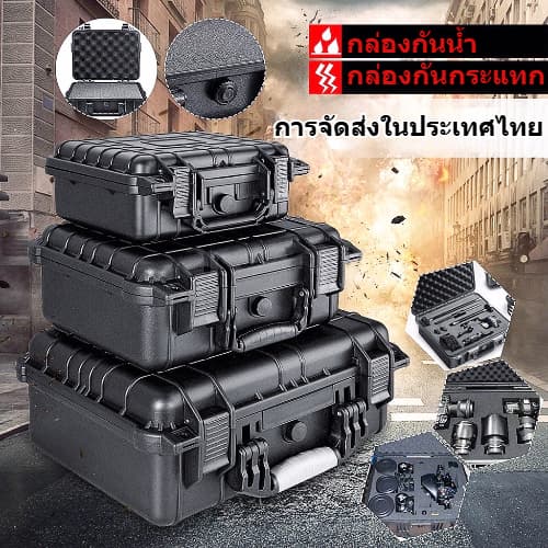 ขนาดกันน้ําพกพาเครื่องมือกล่องกล่องเก็บกล้องถ่ายภาพ w/Sponge