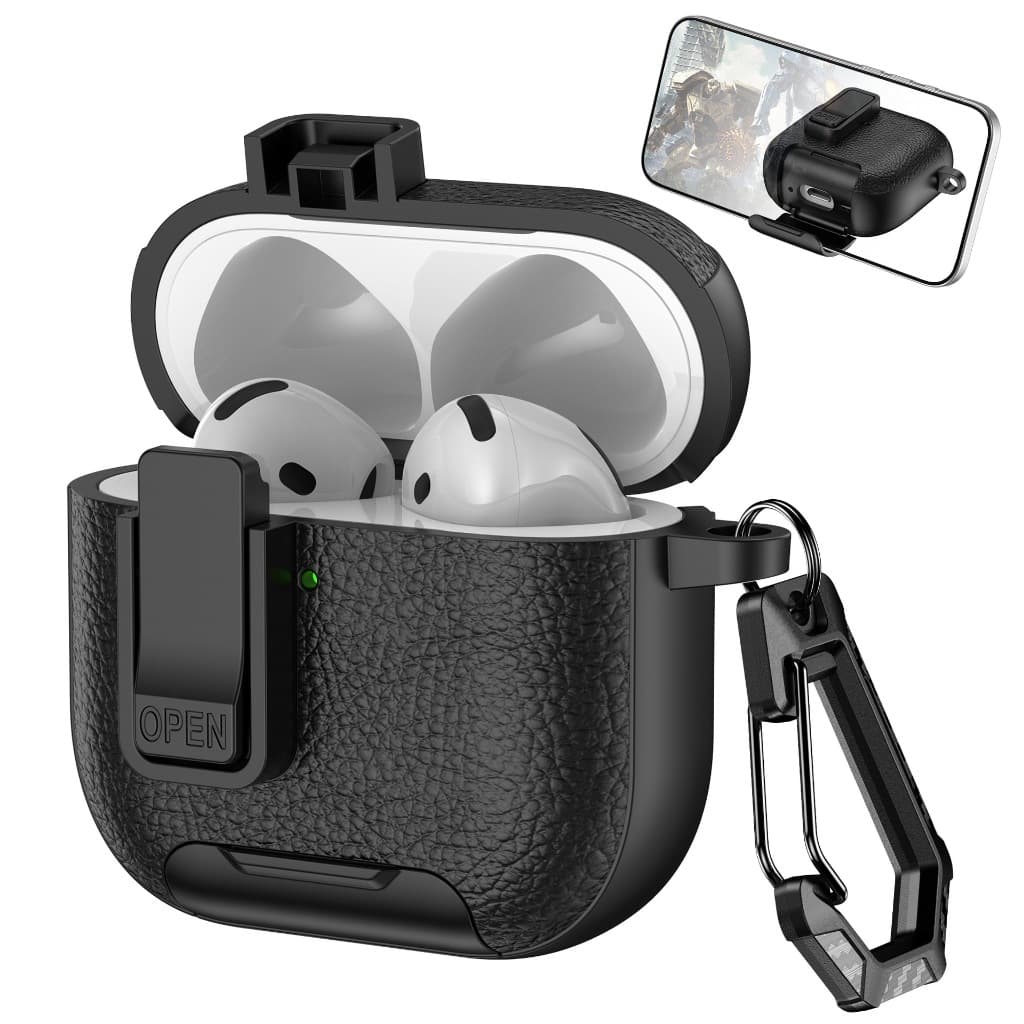เคสแอร์พอด (Airpods5) Pro3 Gen รุ่นที่ 5 4 3 2 1 Pro มีจุกปิดกันฝุ่น ตั้งมือถือได้ (Model.49)