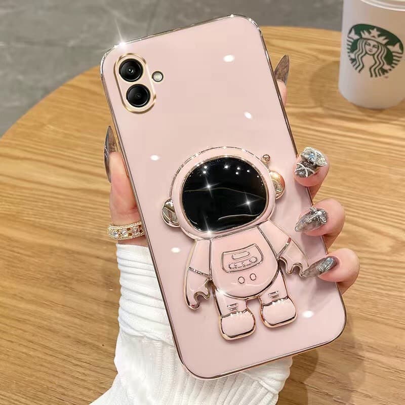 เคส สําหรับ Samsung A07 A08 A06 A05 A04 S26FE S25FE S24FE A18 A16 A36 A56 A17 A15 A25 A55 อวกาศ ขาตั้งได้…