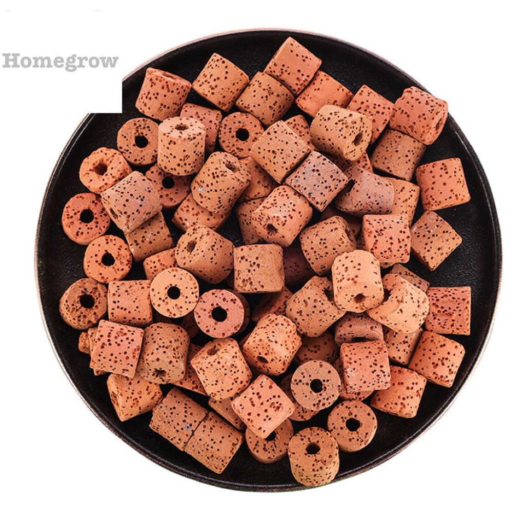 หินดูดกลิ่นตู้ปลา​ 5 ชิ้น 5บาท หินกรองตู้ปลา Ceramic Ring เซรามิค ริง สําหรับกรองน้ําบ่อปลา มีรูพรุน/ผิวเรียบ