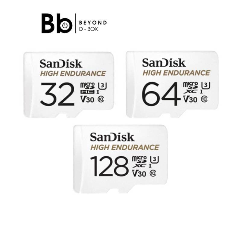 เมมโมรี่การ์ด SanDisk High Endurance MicroSDXC Class 10 (เลือกความจุได้) by BB Beyond D-Box