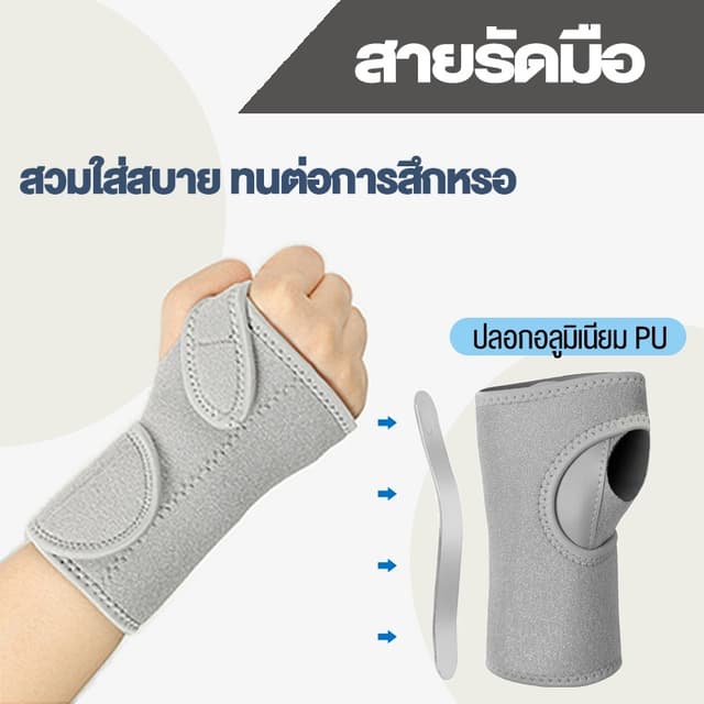 ผ้ารัดข้อมือ สายรัดพยุงข้อมือ สายรัดข้อมือเพื่อสุขภาพ ที่รัดข้อมือ สําหรับยกน้ําหนัก-เล่นเทนนิส-ทํางาน…
