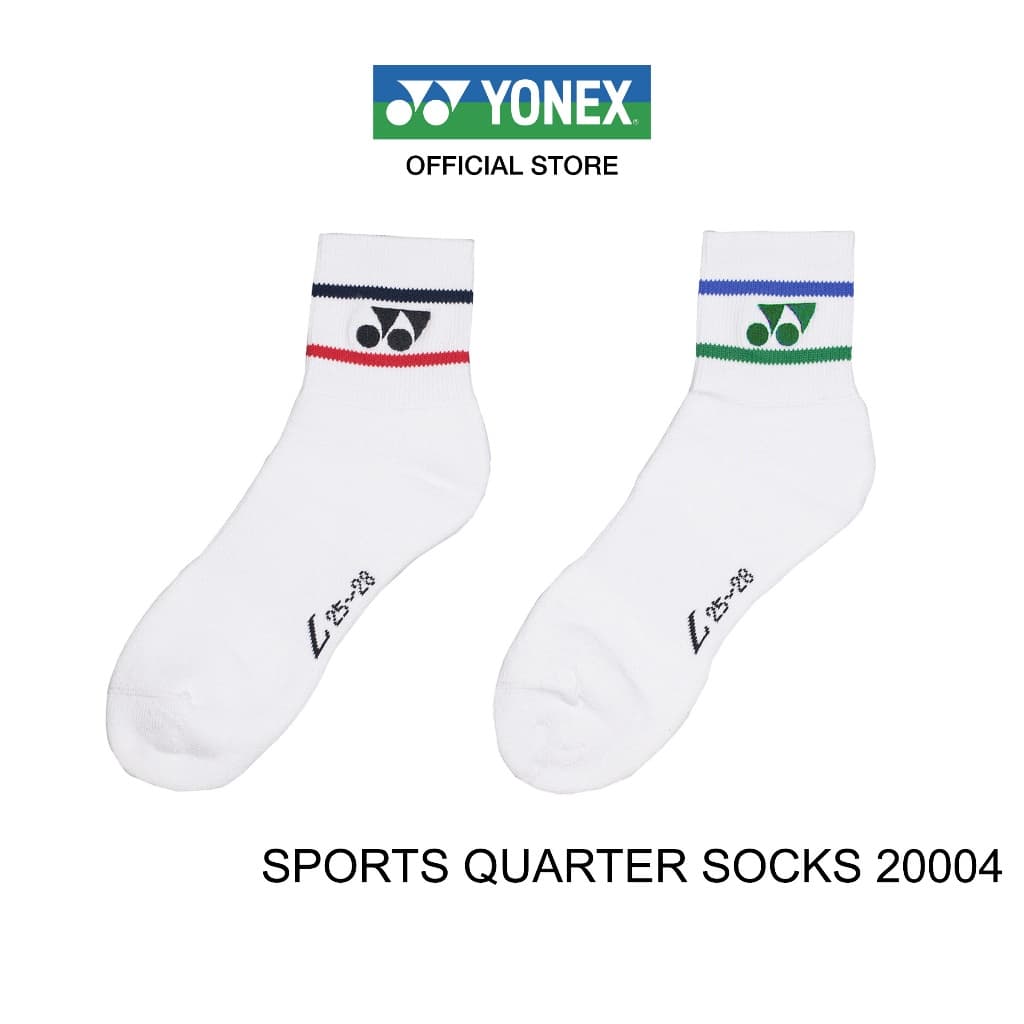 YONEX SPORT QUARTER SOCKS 20004 ถุงเท้า หุ้นข้อ ช่วยดูดซับแรงกระแทกและให้สัมผัสนุ่มสบายสวมใส่กระชับพร้อมระงับก…