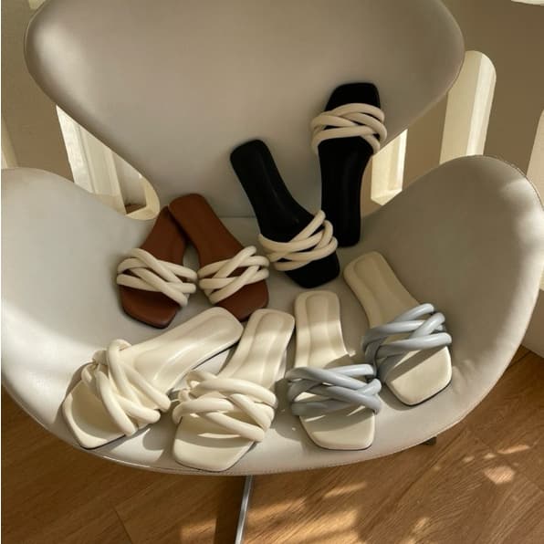 NEW!! Bibish.Tuitui sandals (รุ่นตุ๊ยตุ่ย) รองเท้าแตะสวมเส้นอวบอ้วน ไซส์ใหญ่-เล็ก (36-45) ซัพนุ่มใส่สบายเท้า