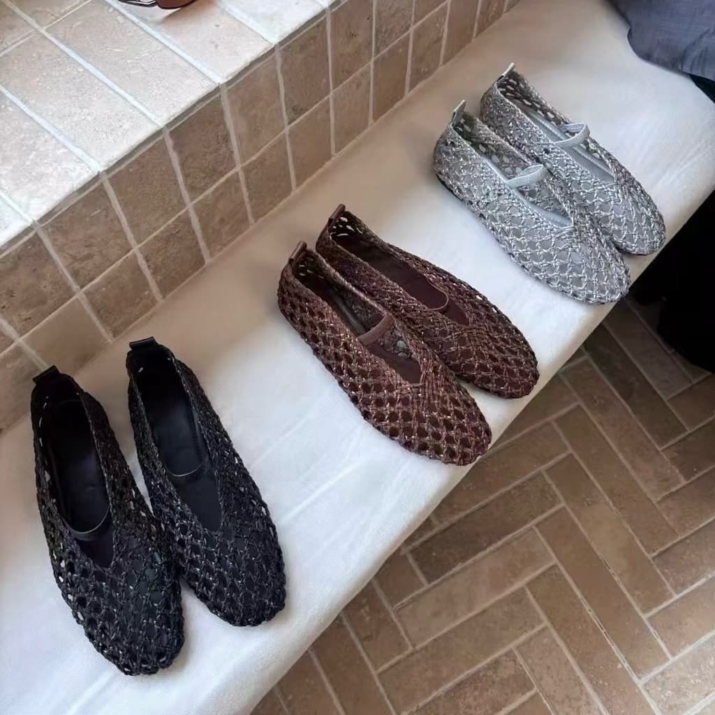 WEAR.SOUL #S637-KOVA Braided Ballerina **แนะนําลด 1 ไซส์จากปกติ** รองเท้าแฟลต รองเท้าส้นแบน