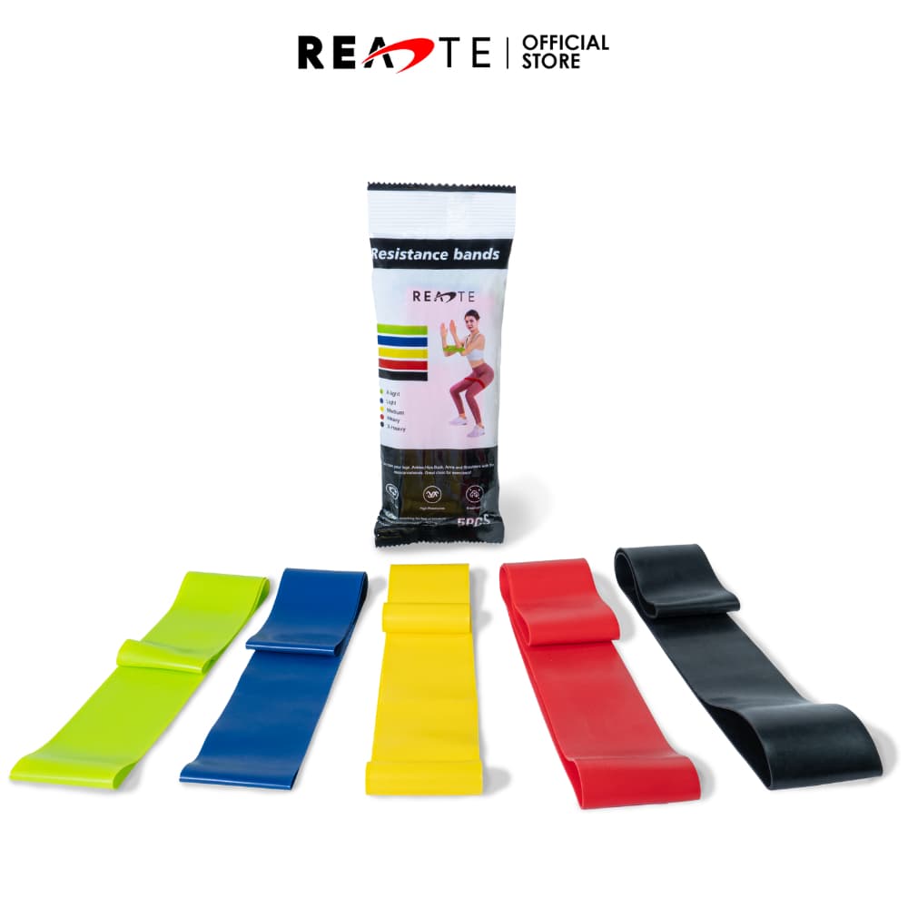 READTE ยางยืดออกกําลังกาย 5 แรงต้าน ยางยืดปั้นก้น 5-18 KG. RESISTANCE BAND