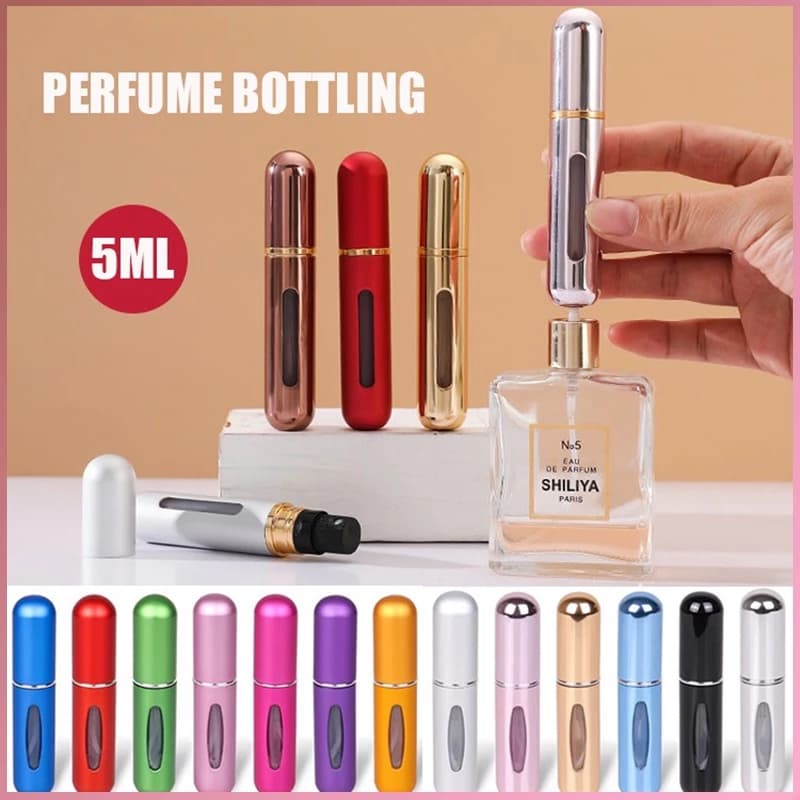 ในไทยถูกสุดๆ ขวดเเบ่งน้ําหอมพกพา 5ml ปั้มเติมก้นขวด พกพาสะดวก รีฟิวง่ายสําหรับเดินทาง ใส่น้ําหอม…