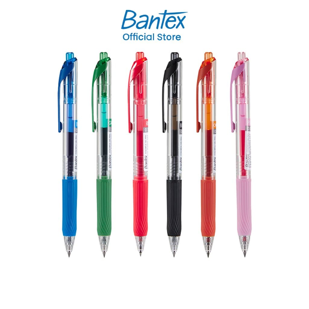 Bantex ปากกาเจล 0.5 มม. มีให้เลือก 6 สี เขียนลื่น แห้งไว ไม่ซึมเปื้อน Pentel EnerGel