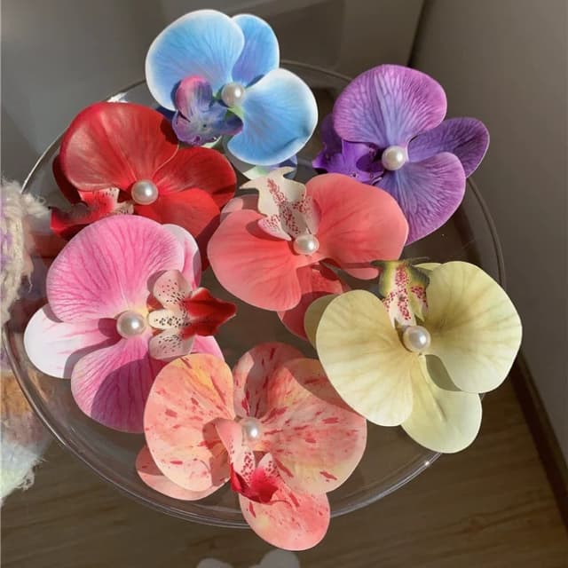 กิ๊บหนีบผม ดอกไม้ กล้วยไม้ แฟชั่นน่ารัก เครื่องประดับผม(พร้อมส่งจากไทย)