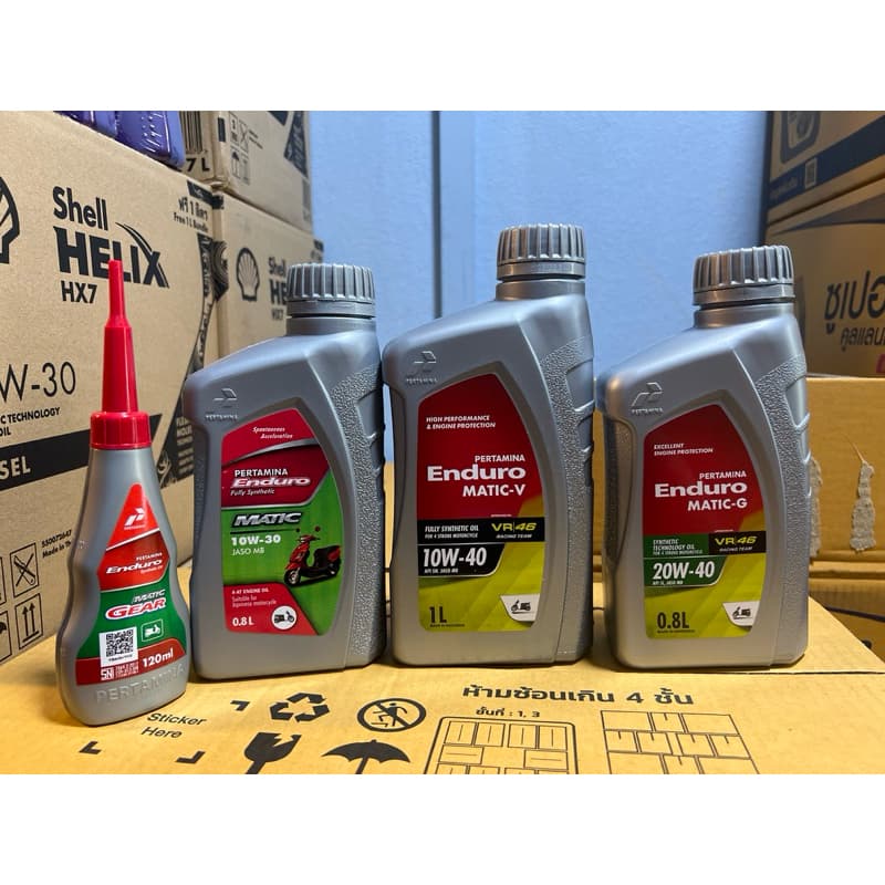 น้ํามันเครื่อง รถออโต้🛵 หอม Enduro Matic JASO MB 10w-30 10w-40 20w-40 รุ่นในตัวเลือก