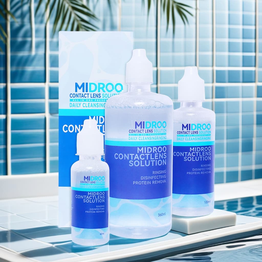 กิจกรรมระยะเวลาจํากัด Midroo Contact Lens Solution💦น้ํายาล้างคอนแทคเลนส์ ขนาด 60ml/120ml/360ml👓