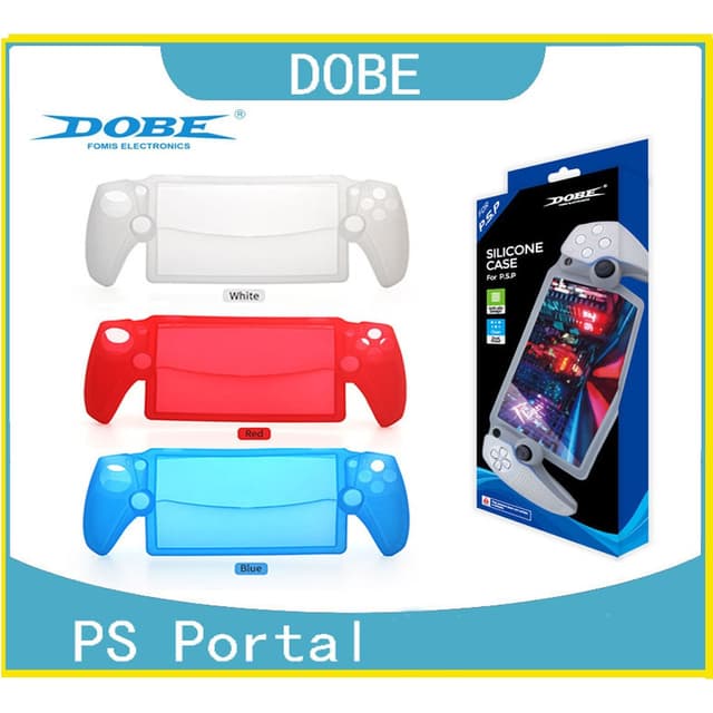 PlayStation Portal เคสซิลิโคนแบบพกพาเคสป้องกันการหล่นป้องกันการตกกระแทก dobe case