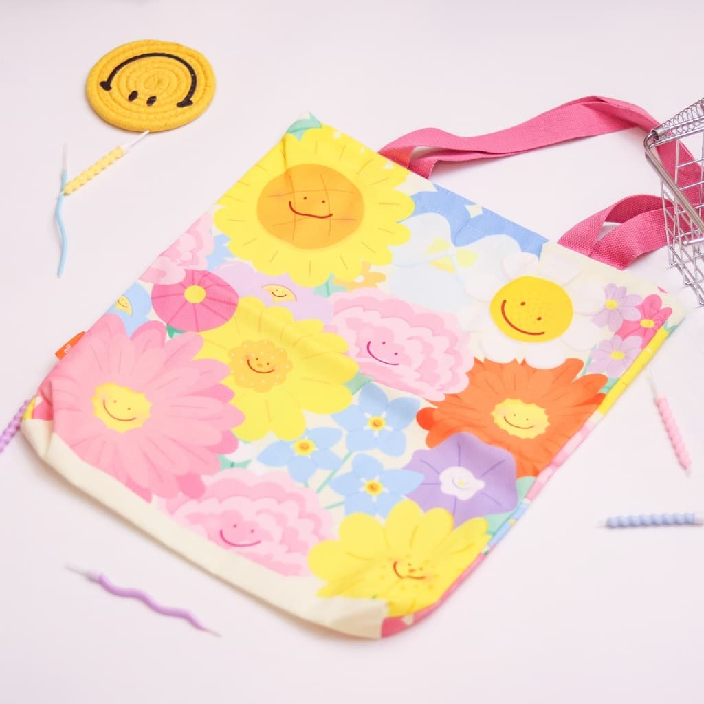 allwrite กระเป๋าผ้า ขนาด 40x41 CM ใบใหญ่มาก บรรจุของได้เยอะ แบบซิปเปิด-ปิด AW352