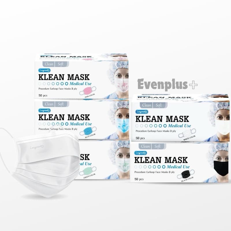 ล็อตใหม่ KLEAN MASK 5 สี ส่งไว กันฝุ่น PM2.5 หน้ากากอนามัย ทางการแพทย์ Medical Use แมสหน้าเรียว 3D LONGMED…